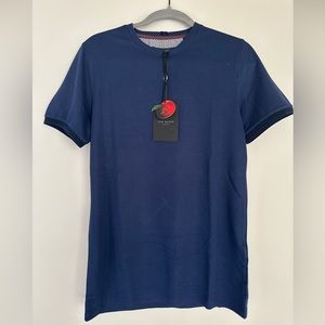 Ted Baker London Men’s T-Shirt, Navy Blue. Size 2.